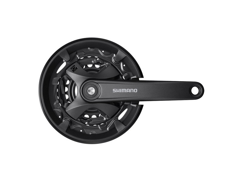 POGON SHIMANO TOURNEY FC-MT100, 40X30X22T, KURBLA 175MM, FOR REAR 9 BRZINA, CG, CHAINCASE NOT COMPATIBLE, INCL. CRANK FIXING BOLT, BLACK, IND.PACK 1 POGON SHIMANO TOURNEY FC-MT100, 40X30X22T, KURBLA 175MM, FOR REAR 9 BRZINA, CG, CHAINCASE NOT COMPATIBLE, INCL. CRANK FIXING BOLT, BLACK, IND.PACK