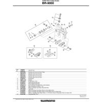 PAKNOVI SHIMANO BR-9000 R55C4, CARTRIDGE-TYPE BRAKE SHOE SET(PAIR)