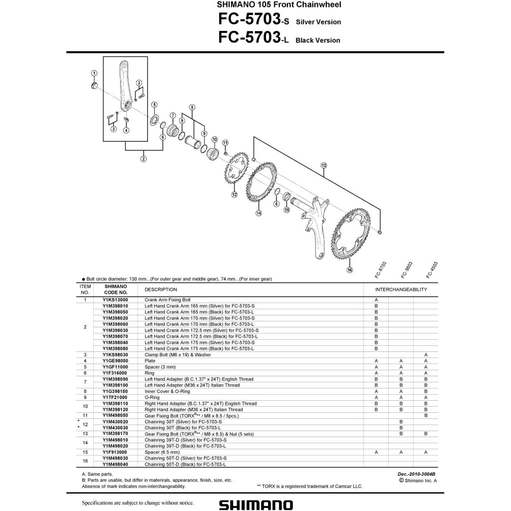 Shimano FC-M780, Viti Fissaggio Corona, Grigio, 8.5 mm