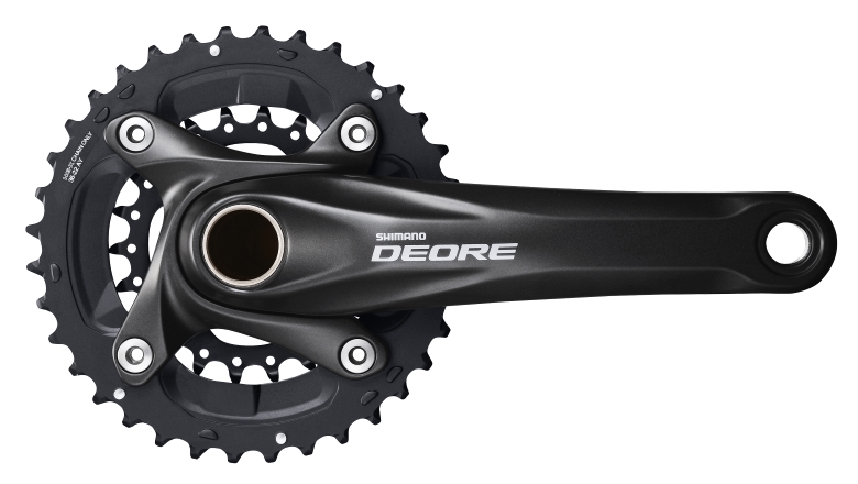 POGON SHIMANO DEORE FC-M617, 36X22T, KURBLA KURBLA 175MM, FOR REAR 10 BRZINA, 2-PCS FC, W/O BB, BLACK, IND.PACK 1 POGON SHIMANO DEORE FC-M617, 36X22T, KURBLA KURBLA 175MM, FOR REAR 10 BRZINA, 2-PCS FC, W/O BB, BLACK, IND.PACK