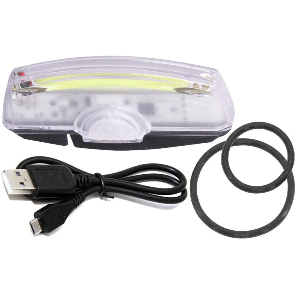 cateye rapid x 80lm usb rechargeable front safety light white black 267012 0001222 cable
