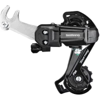 MENJAČ ZADNJI SHIMANO RD-TY200, TOURNEY, SS 6/7-SPEED, W/RIVETED ADAPTER(ROAD), BLACK, IND.PACK