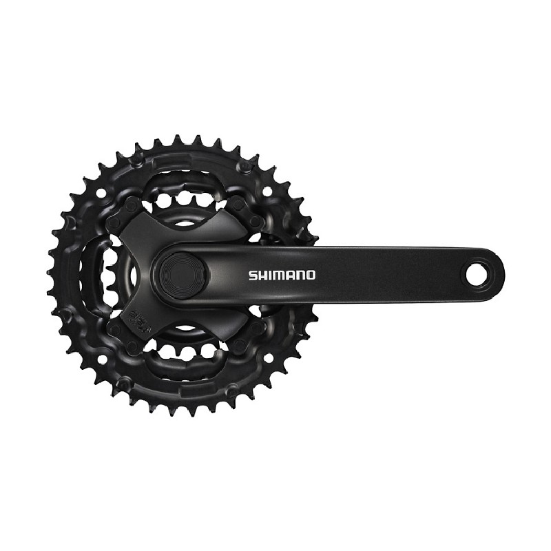 POGON SHIMANO FC-TY301, FOR REAR 6/7/8-SPEED, 150MM, 42X34X24T W/O CG, CHAIN CASE COMPATIBLE, W/CRANK FIXING BOLT, BLACK, IND.PACK 1 POGON SHIMANO FC-TY301, FOR REAR 6/7/8-SPEED, 150MM, 42X34X24T W/O CG, CHAIN CASE COMPATIBLE, W/CRANK FIXING BOLT, BLACK, IND.PACK