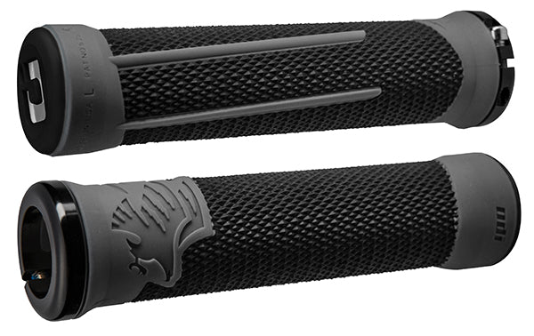 ODI AG2 v2.1 Lock-On Grips Black/Graphite with Black Clamps 1 ODI AG2 v2.1 Lock-On Grips Black/Graphite with Black Clamps