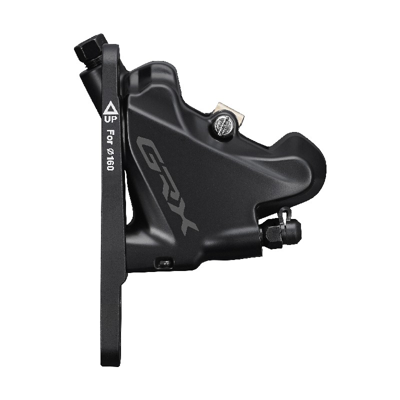 HIDRAULIČNA DISK KOČNICA SHIMANO BR-RX400, GRX, FRONT, FLAT MOUNT, W/BRACKET FOR 140/160MM ROTOR(ASSEMBLED FOR 160), W/L05A-RF RESIN PAD(W/FIN), IND.PACK 1 HIDRAULIČNA DISK KOČNICA SHIMANO BR-RX400, GRX, FRONT, FLAT MOUNT, W/BRACKET FOR 140/160MM ROTOR(ASSEMBLED FOR 160), W/L05A-RF RESIN PAD(W/FIN), IND.PACK